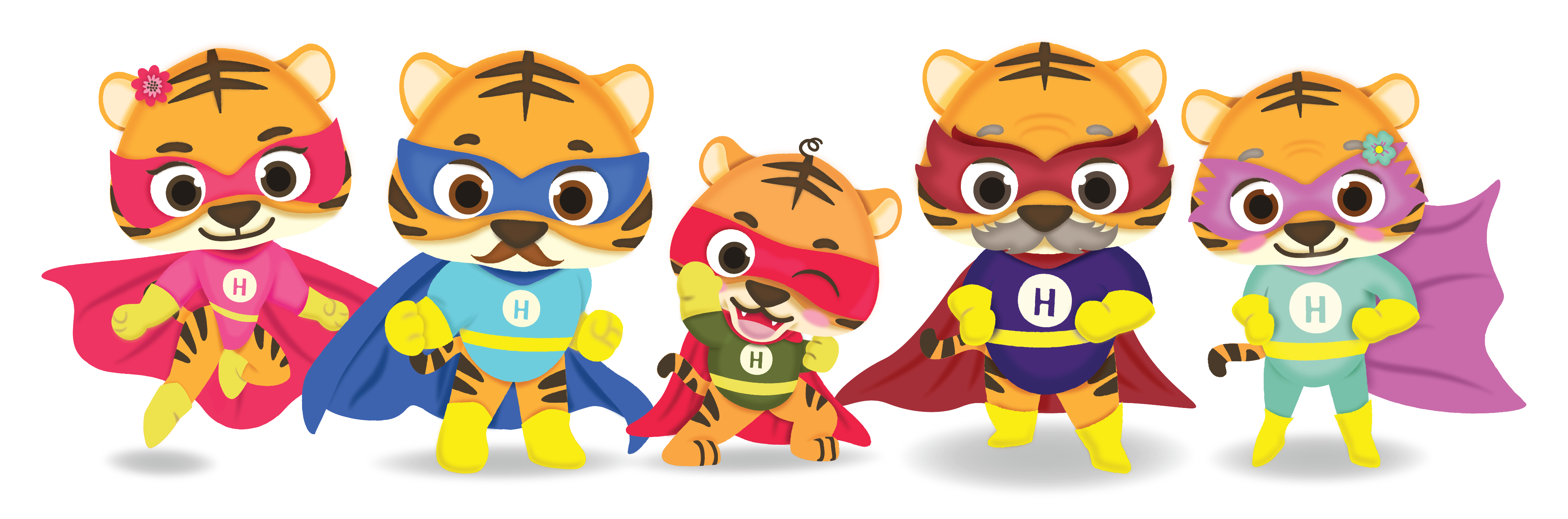 HapiFam character designs