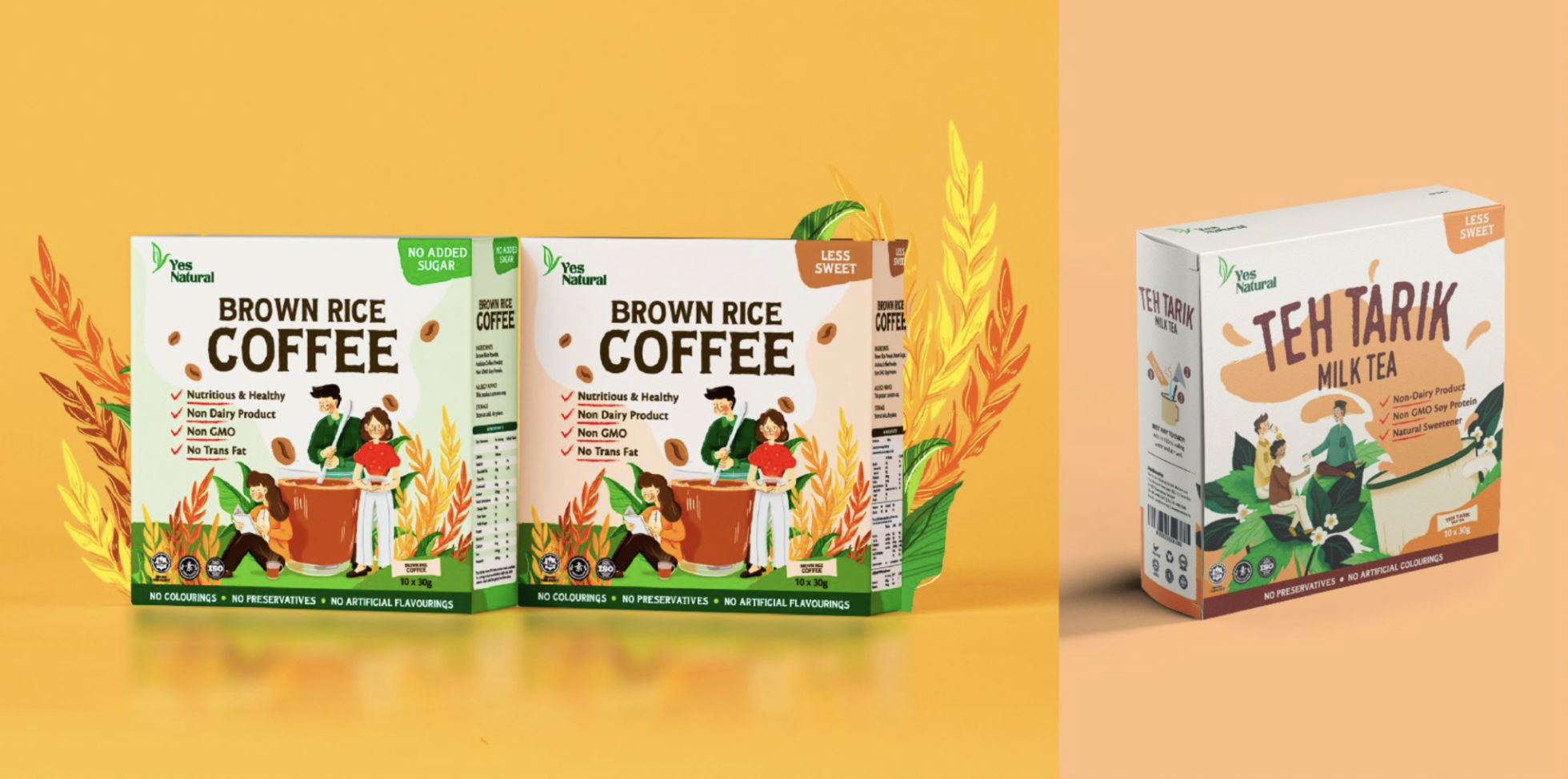 YES NATURAL product packaging